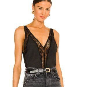 superdown Sharone Lace Satin Bodysuit size Small